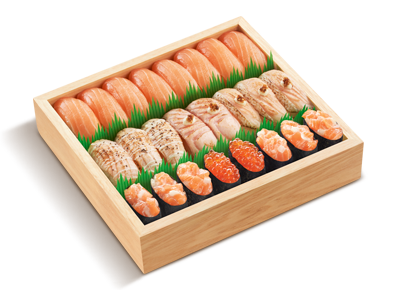 雜錦三文魚壽司盛 A