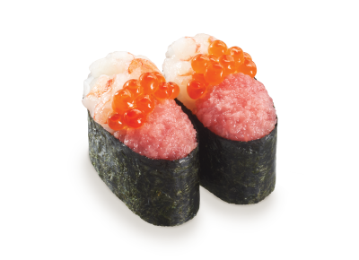 山盛赤海蝦吞拿魚蓉軍艦