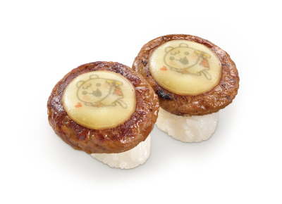 芝士漢堡扒壽司