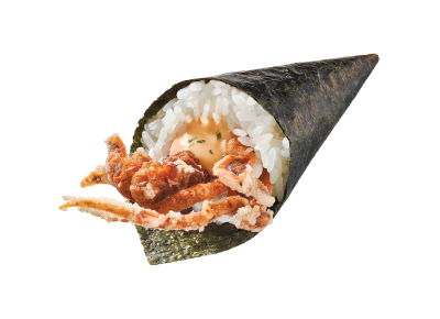 香辣軟殼蟹手卷