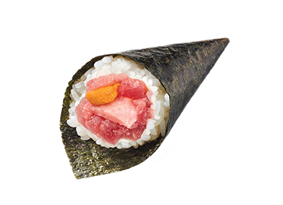 極上蛇腹拖羅配海膽手卷