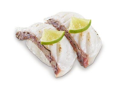 Seared Acerola Madai Sushi with Salt and Lime
