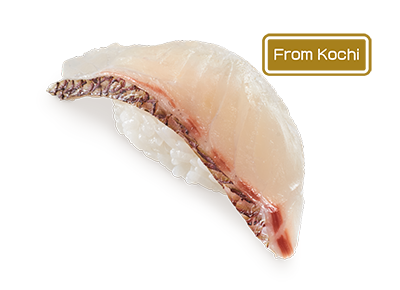 Japanese Red Seabream with Yuzu Salt Sushi