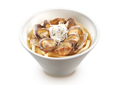 蒜香牛油蜆湯烏冬