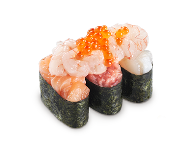 豪華海鮮軍艦三貫
