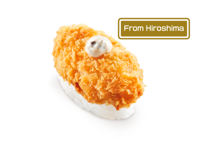 Deep-Fried Oyster with Truffle Sauce Sushi