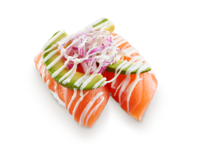 Salmon with Avocado Sushi